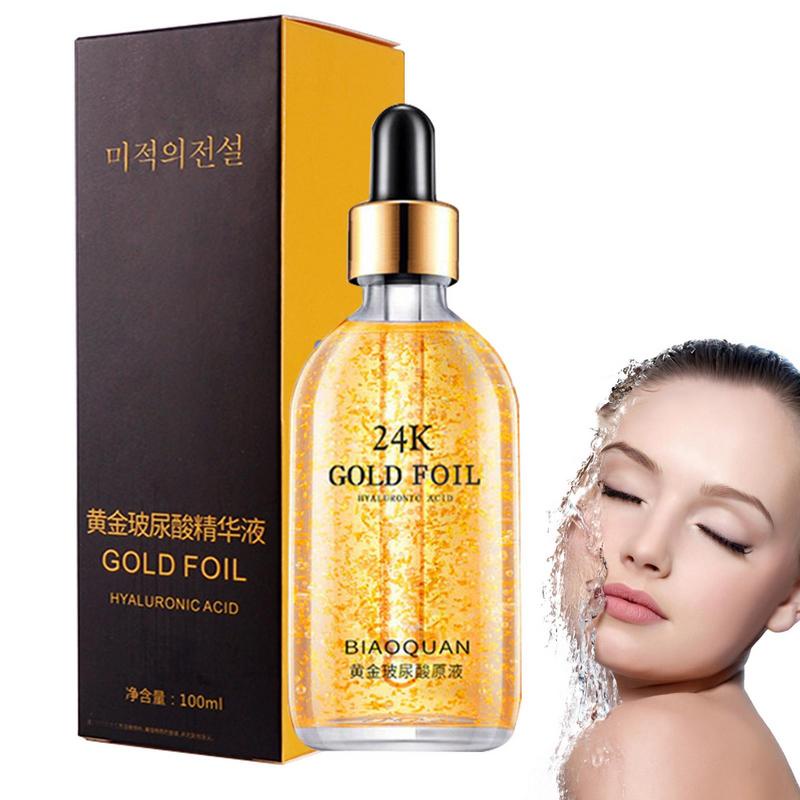 IMPORT 24K GOLD FOIL HYALURONIC ACID ESSENCE HYALURONIC ACID ACNE SERUM ANTI WRINKLE MOISTURIZING