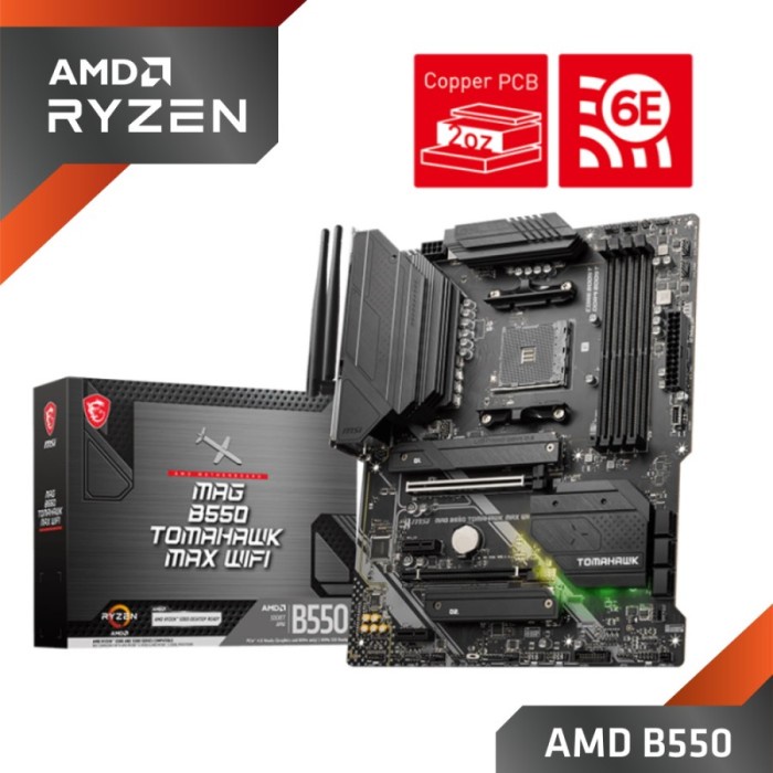 Ready Motherboard MSI MAG B550 TOMAHAWK MAX WIFI - AM4 ATX MSI B550 Tomahawk