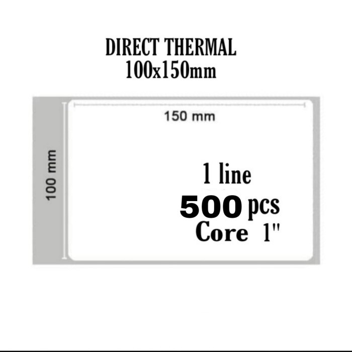 

New Label barcode thermal 100x150 500 pcs