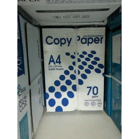 

New kertas HVS A4 70 gram COPY PAPER berat real
