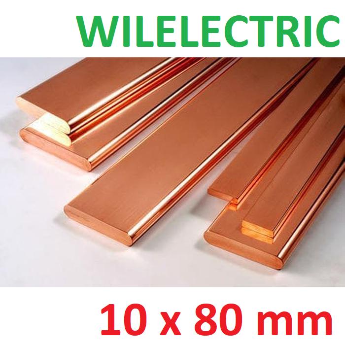 Gemilang Karya Busbar / Plat / Rail Copper Import 10 X 80 10X80 Mm Asli Tembaga 4 M