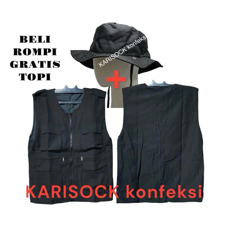 ROMPI BANYAK KANTONG / ROMPI TACTICAL / ROMPI CARGO PRIA WANITA / ROMPI MULTIFUNGSI / VEST