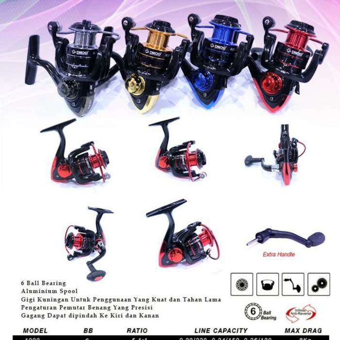 Ready Reel daido reno eco 6 bb 1000 2000 3000 4000