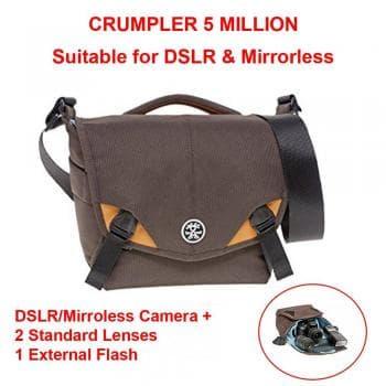 Tas Kamera Coklat Selempang Crumpler Gratis Jas Hujan Kode Ak Terlaris