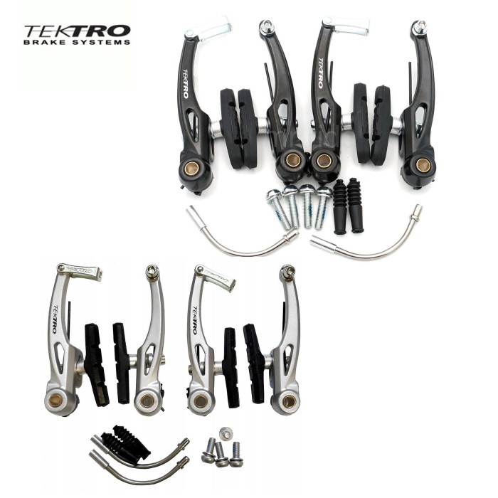 VBRAKE TEKTRO TAIWAN 855AL V BRAKE LINEAR SPRING BLACK MTB SEPEDA LIPAT ORIGINAL