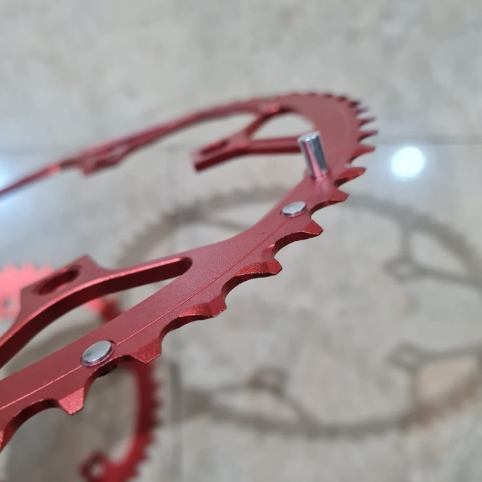 CHAINRING DOUBLE LITEPRO ORI 56T 44T 56 44 CRANKSET DUAL SPEED