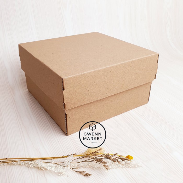 New Top Bottom 25x25x10 corrugated eflute dus corrugated box corrugated