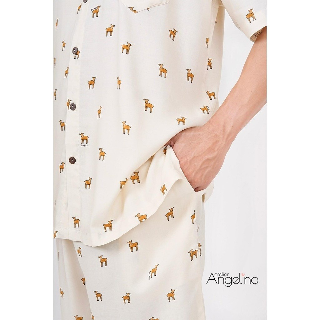 PIYAMA DEWASA ZAID & ZIDANE - BASIC VISCOSE (S, ML, XL) ATELIER ANGELINA