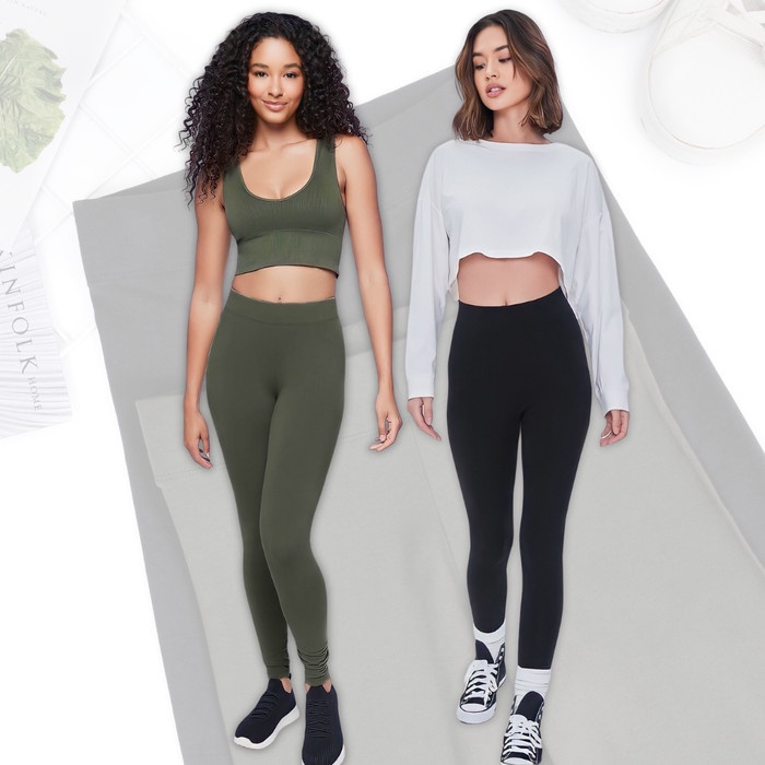 Rds - Celana Legging Wanita Panjang Forever 21 Sport Legging Olahraga Senam