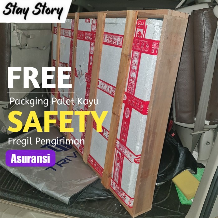 Fastclik Cermin Kotak Led Shaby / Kaca Cermin Rias Gantung Dinding Wastafel