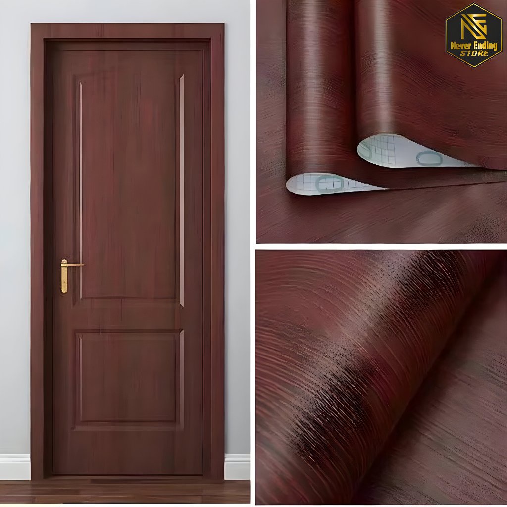 Wallpaper Dinding Hitam Polos Peredam Suara Dapur Mewah Vinil Tebal Kedap Suara D1X8 Industrial Eleg