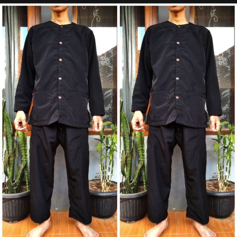 SETELAN (baju + celana)baju pangsi/ adat / silat /tradisional/kampret /khas sunda pria dewasa