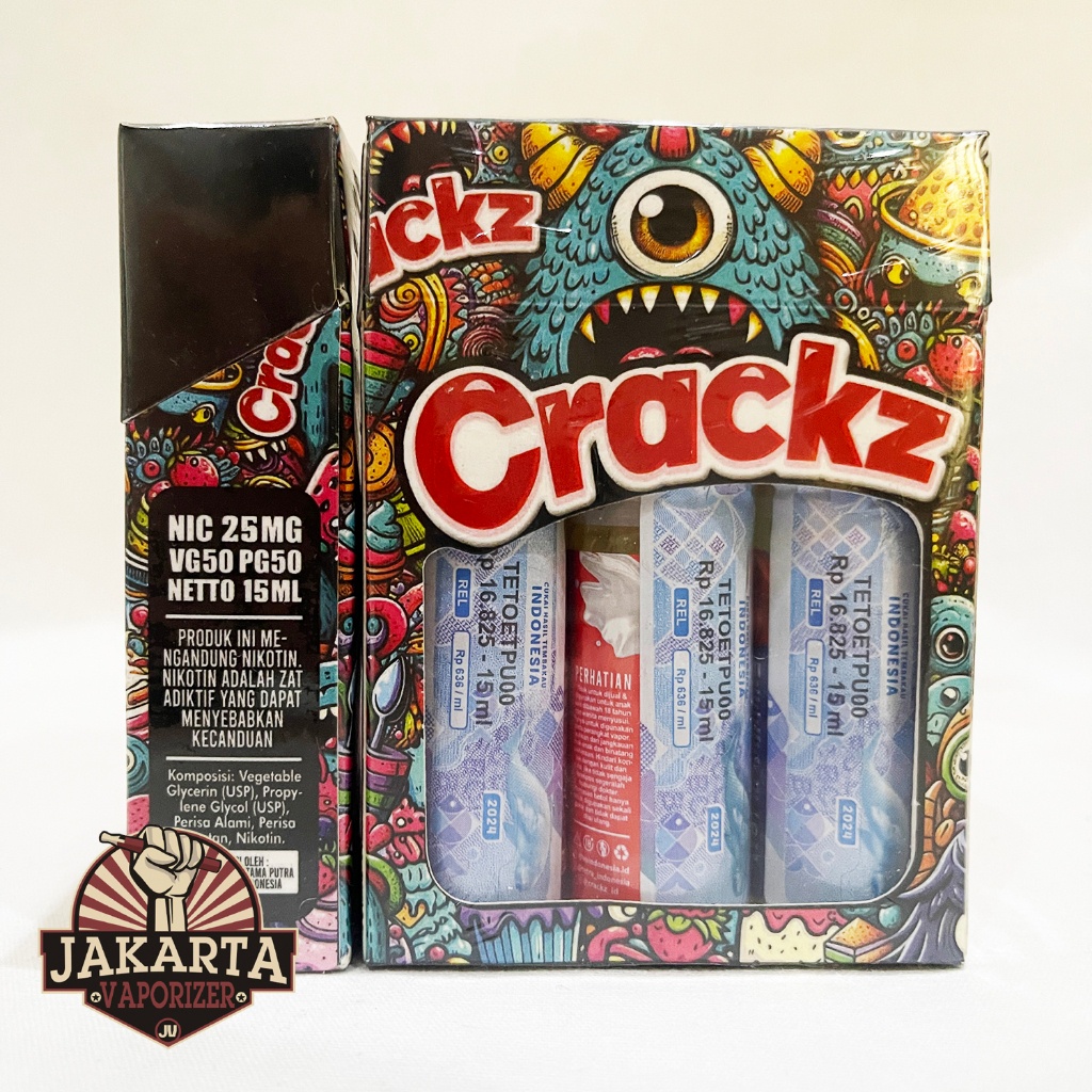 [SALT] CRACKZ PACK 3IN1 SALTNIC 15ML X 3PCS 25MG BY TETRA