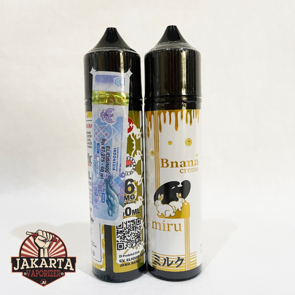 MIRU TOKYO RABBIT BANANA CREME 60ML 3MG 6MG BY JOZOJO