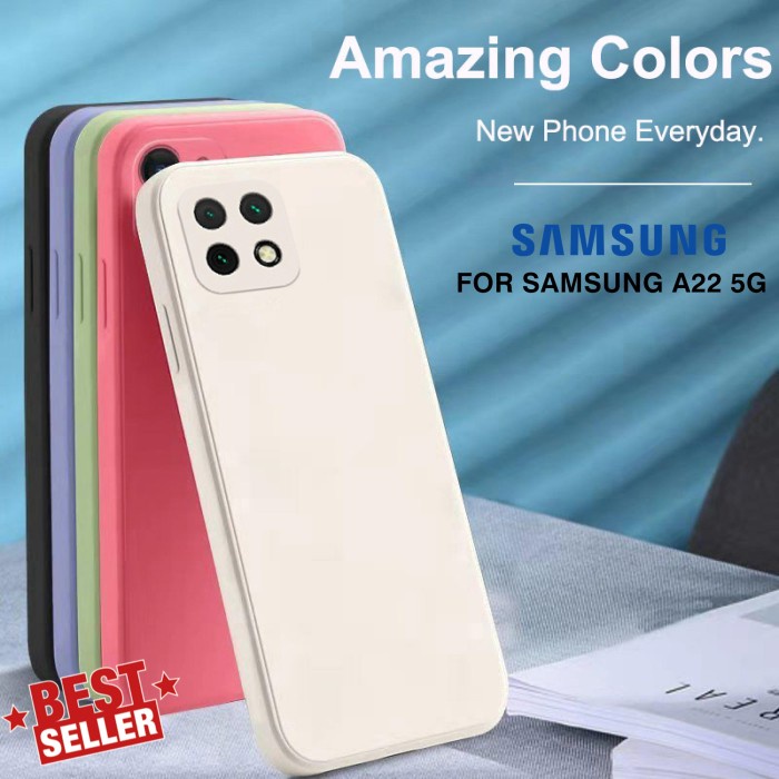 Case Samsung A22 5G Baby Skin FREE tali Cute Casing TPU Softcase