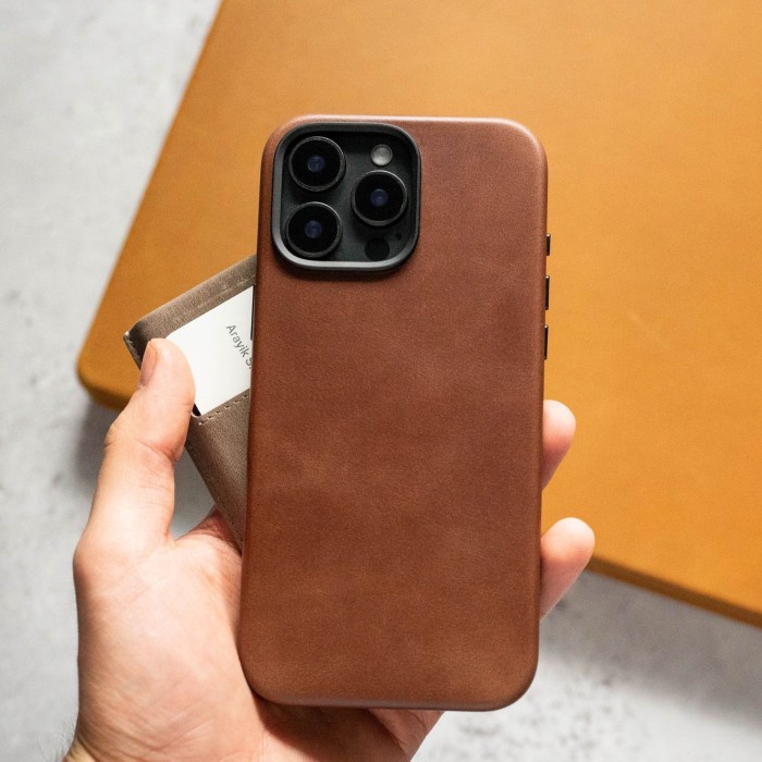 Leather Case for iPhone 16 Pro Max Plus Andar The Aspen Casing Cover Original New