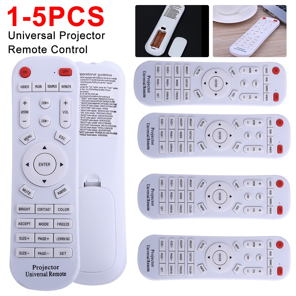 5/1PCS Universal Projector Remote Control for  INFOCUS SONY BENQ EPSON VIEWSONIC Projector Part Acce