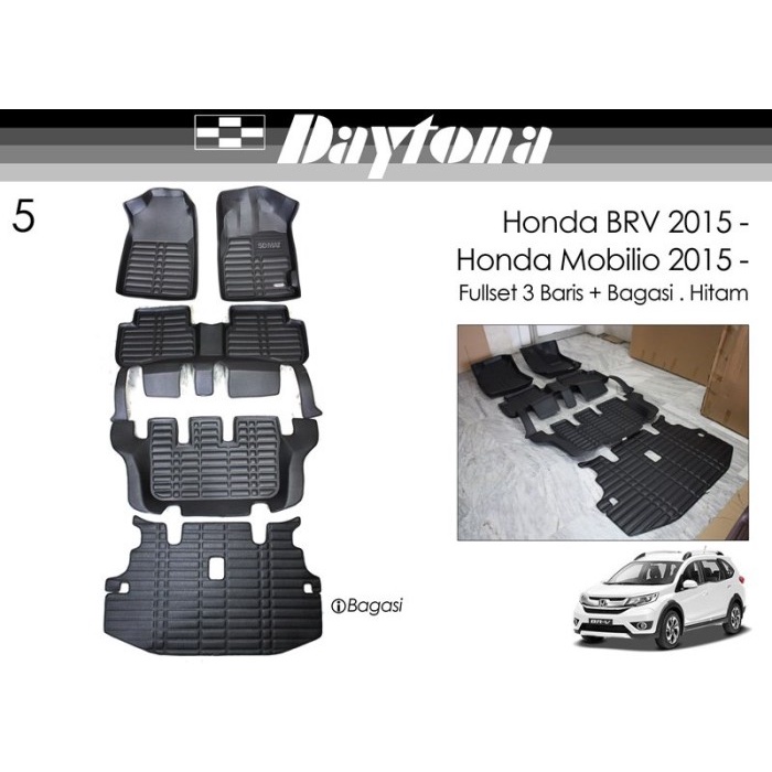 DAYTONA Karpet 5D Honda Mobilio 2015- FULL SET