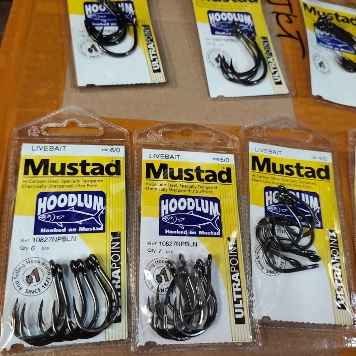 Product Laris Pancing Mata Kail Mustad Live Bait Hoodlum Kail Laut