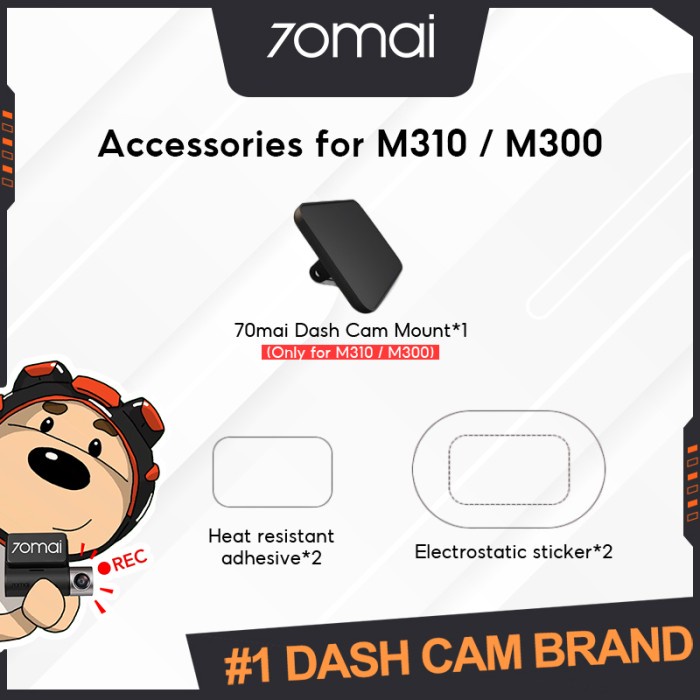 70mai DashCam Tools Packs for A800S-1/AS-1/D06/M300 70mai Accessore