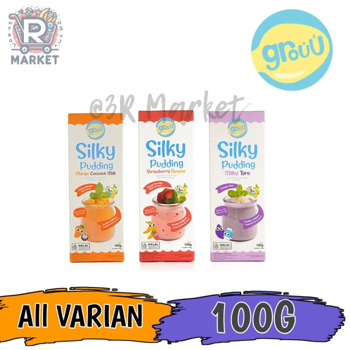 

Grouu Silky Pudding Bubuk Puding Bayi Mpasi All Varian