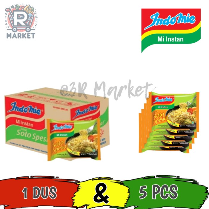 

Indomie Kuah Rasa Soto Spesial 5 pcs / 1 Dus