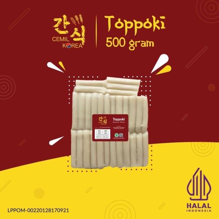 

LL374 TOPPOKI 500gr TTEOKBOKKI TOPPOKI RICE CAKE INSTAN 500gr jajanan cemilan korea Food PROMO