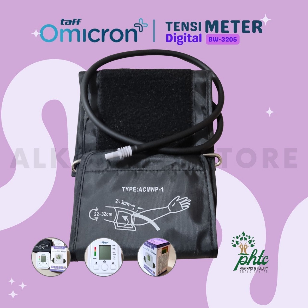 TAFF OMICRON BW-3205 TENSIMETER DIGITAL BW 3205 L ALAT UKUR TEKANAN DARAH BW3205 OMICRON HAPPY