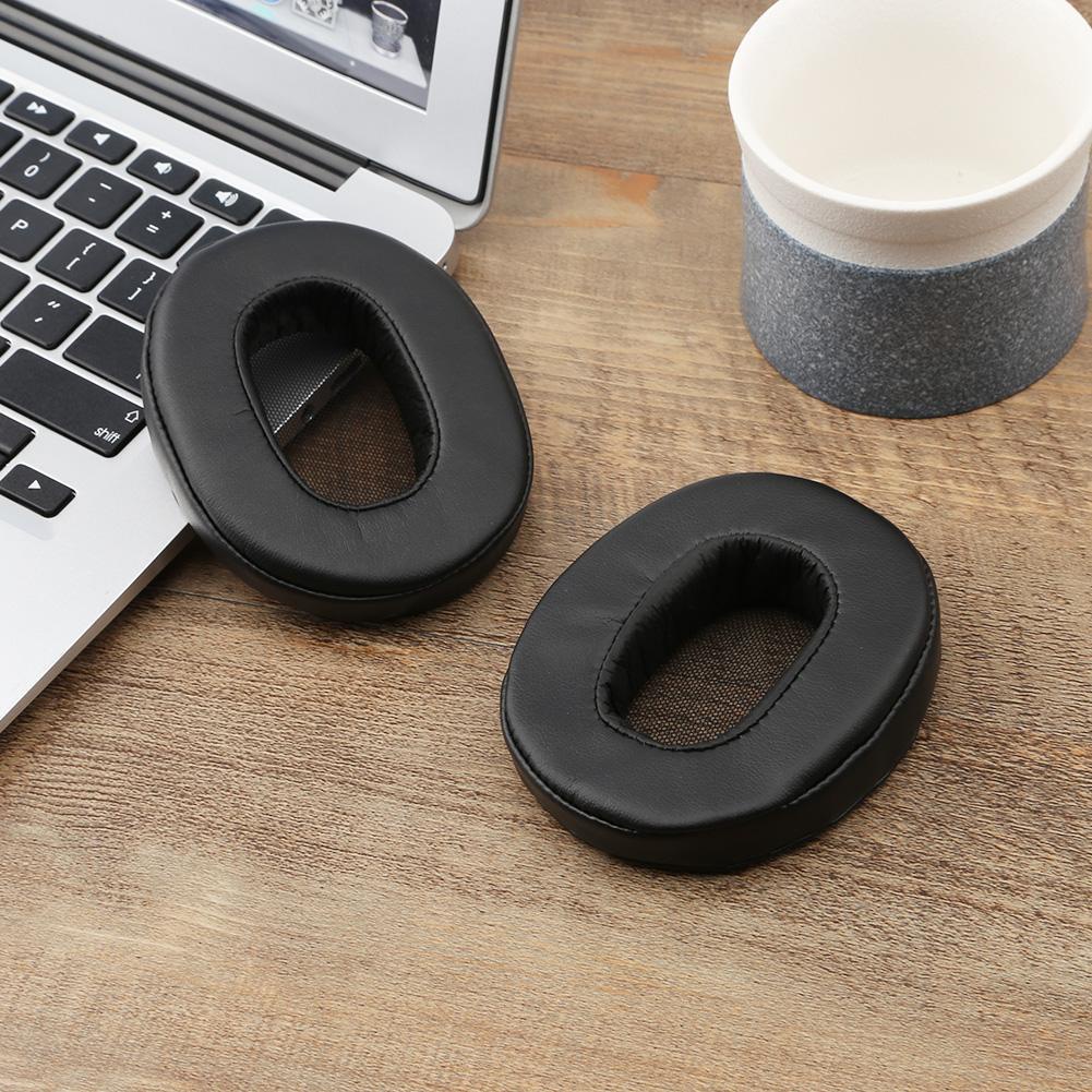 1 Pair Ear Pads Ear Cushions Cover Protein Leather+Memory Foam Over Ear Cushion for Sony MDR 1R 1RNC