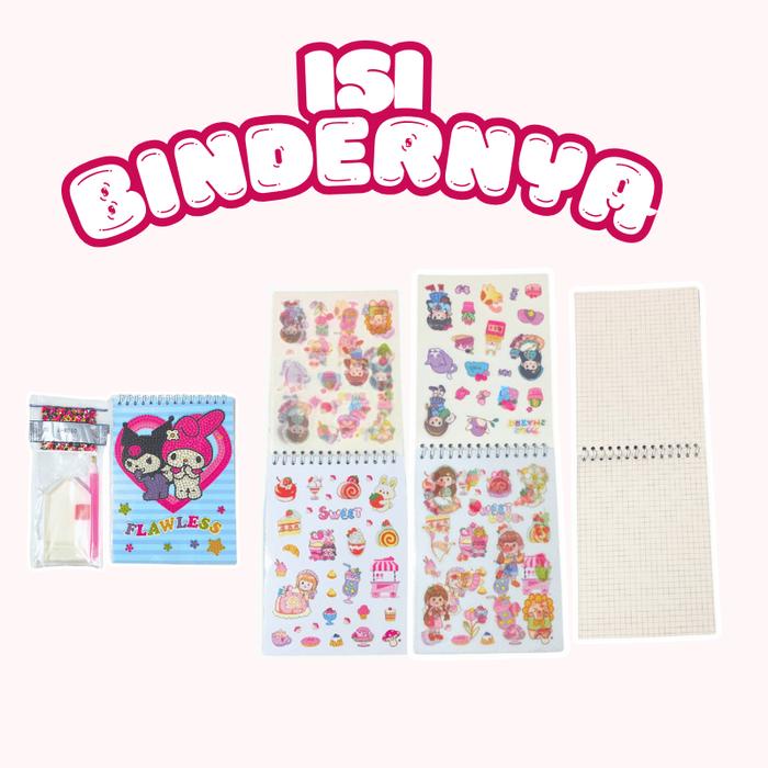 ID VLIMBERRY DIAMOND PAINTING SET SANRIO BINDER DAN STIKER KARAKTER LUCU MAINAN TOYS ANAK KOTAK