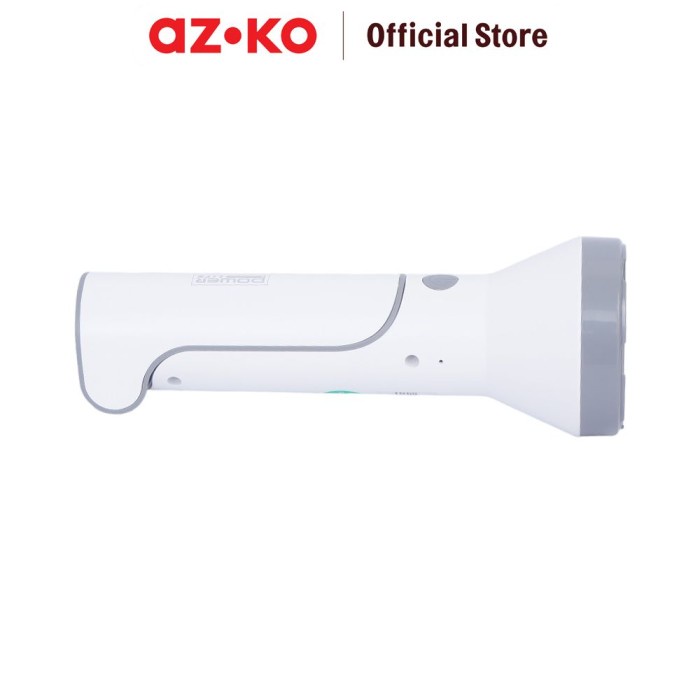 Goldenelectric Azko Powerlite Senter Dengan Lampu Meja Rechargeable Flashlight Emergency Lamp Lampu