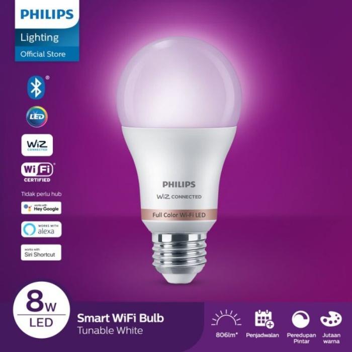 Lampu Led Philips 8w RGB Putih Smart Led Wifi Tunablewhite / Bohlam Philips Led 8 Watt