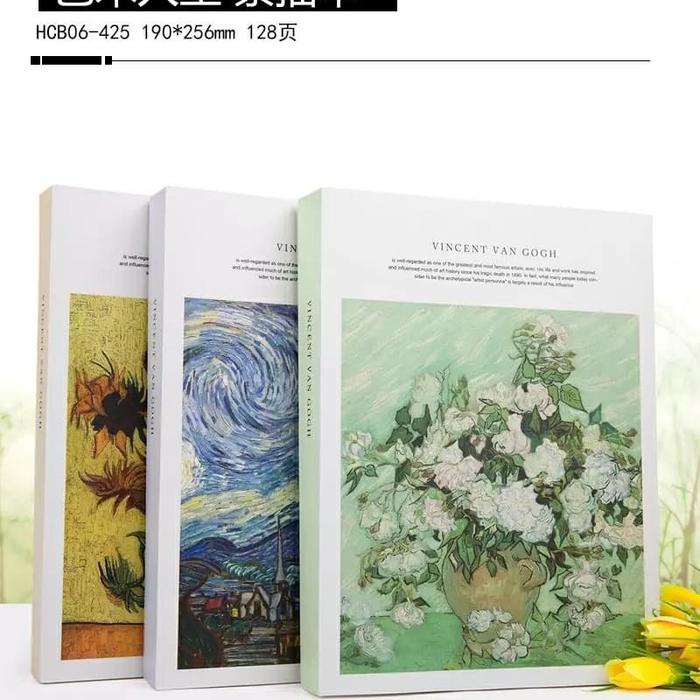 

TERBARU 520 soft cover sketch book B5 (van gogh cover) HOT SALE!