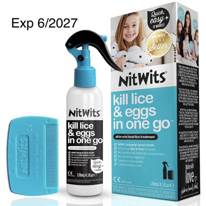 Nitwits All in One Head lice Solution Obat Kutu Nitwits 120ml