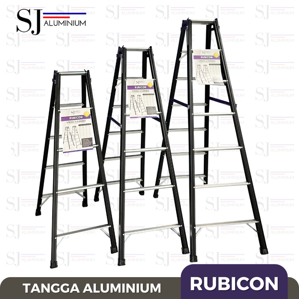 AYOOOLLARIZSS Tangga Aluminium RUBICON - Tangga Lipat Aluminium Jumbo / Tangga Multifungsi /