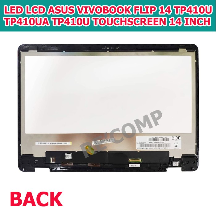 Masih Ada Led Lcd Asus Vivobook Flip Tp410U Tp410 Tp410Ua 14 Inch Fhd Ips Touch