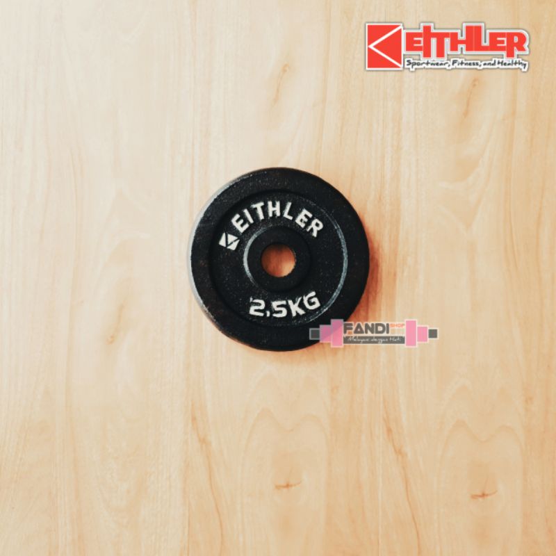 KEITHLER - plat barbel 2.5kg / plat dumbell 2.5kg / bukan kettler