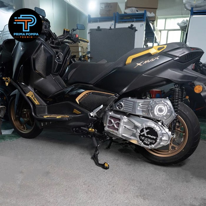 Cover bak CVT xmax 250 Cnc billet Tutup cvt billet xmax tutup cvt cnc xmax Cover filter xmax cnc