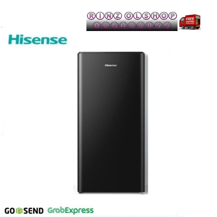 KULKAS HISENSE RR125D41BN REFRIGERATOR 1 PINTU 91 LITER