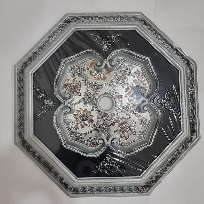 Serasiinspace Ornamen Lampu Plafon Pvc Panel Minimalis/ Ornamen Plafon Pvc 60 X 60 Cm Lampu Plafon