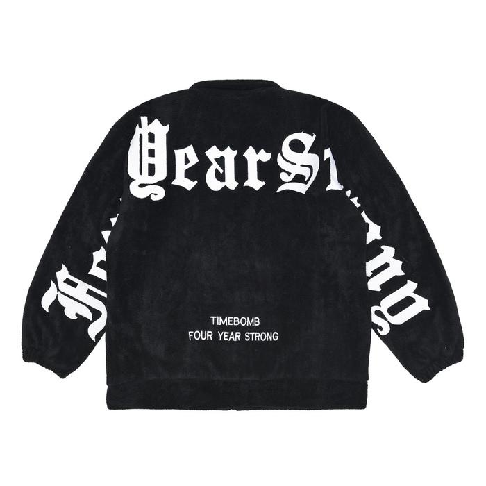 Lariss- TIMEBOMB SHERPA JACKET JAKET SHERPA Four Year Strong BLACK
