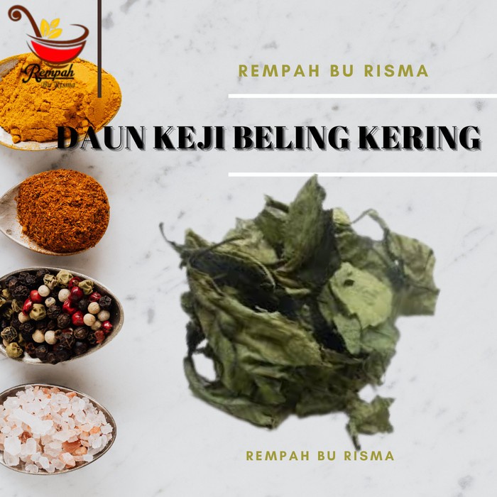 

TERMURAH!! DAUN KEJI BELING KERING 250 GRAM