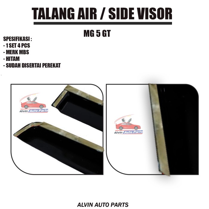 TERBARU TALANG AIR MG 5 GT / SIDE VISOR MG 5 GT / ACCESSORIES MG 5 GT READY