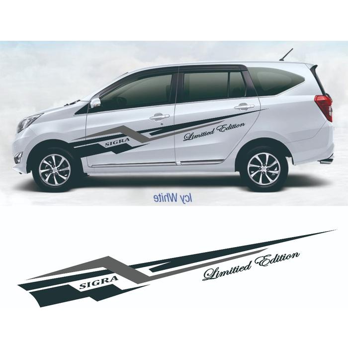 Velocity Vanguards Stiker Mobil Calya Hitam Lis Aksess Sigra Putih Keren Minimalis Car