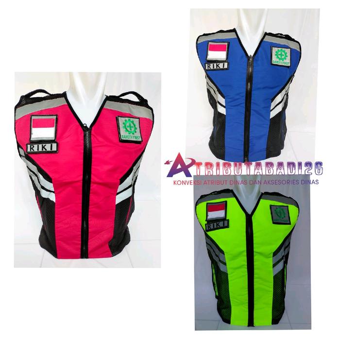rompi safety jala taslan/rompi lapangan/rompi proyek/rompi k3 -AmanahJaminan