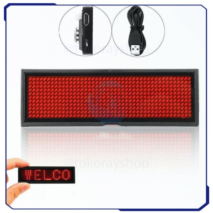

Name Tag Led Mini Board Portable With Bluetooth 230 Mah - Nb1144