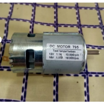 Motor DC High Torsi Motor 795 Motor DC 795 12V High Speed Torsi Motor Gerinda Motor Bor