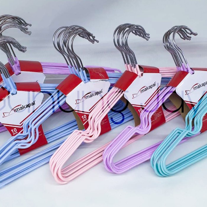 GANTUNGAN BAJU STAINLESS / HANGER BAJU MAKAPAL STAINLESS (10PCS)