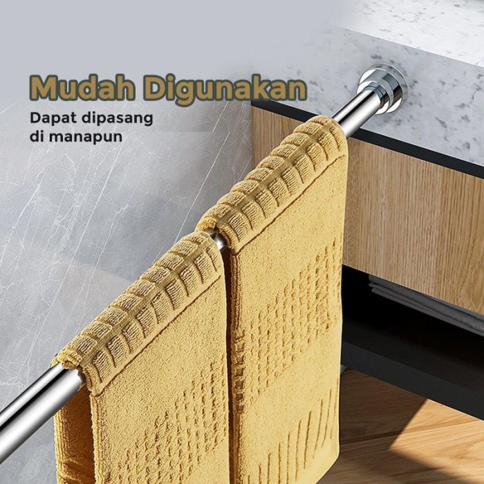 TIANG JEMURAN BAHAN STAINLESS STEEL TIANG FLEKSIBLE