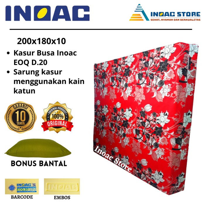 Kasur Busa Inoac Ukuran 200 X 180 X 10 Cm Murah Garansi 15 Tahun